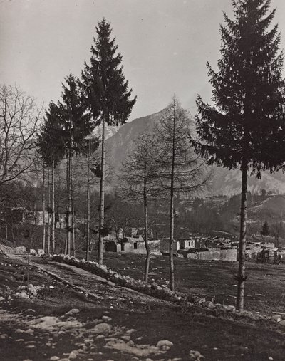Album "Meine weltkriegs - Erinnerungen Südwestfront (Kärnten, Italien, Südtirol) 31/03/1915-12/11/1918 - Josef Zohles Wien": Trümmer von Pliczna von Josef Zohles