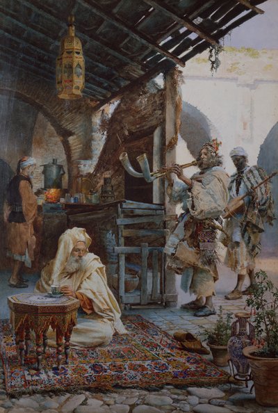 Nubische Musiker von Josep Tapiro Baro