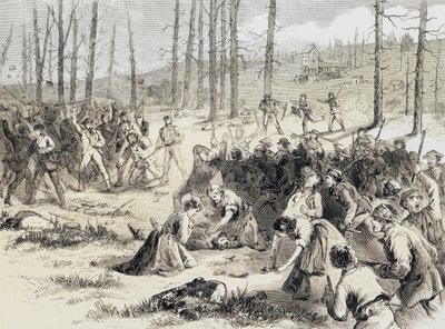 Die Kohlenunruhen in Scranton, Pennsylvania, USA von Joseph (after) Becker