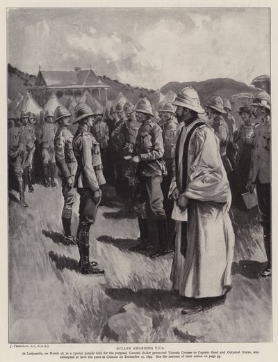 Buller verleiht das Victoria-Kreuz von Joseph (after) Finnemore