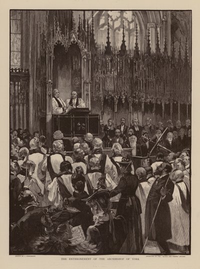 Inthronisation des Erzbischofs von York von Joseph (after) Finnemore