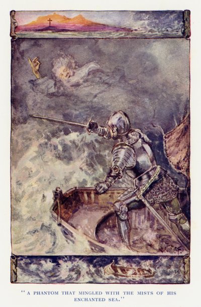 Illustration für Sir Knight of the Splendid Way von Joseph (after) Finnemore