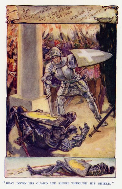 Illustration für Sir Knight of the Splendid Way von Joseph (after) Finnemore