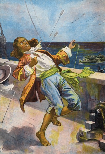 Robinson Crusoe: Tod von Freitag von Joseph (after) Finnemore