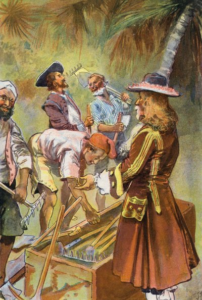 Robinson Crusoe: Ich gab jedem Mann einen Spaten von Joseph (after) Finnemore