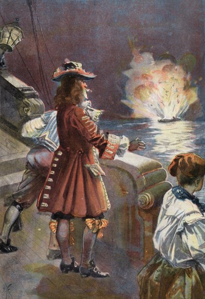 Robinson Crusoe: Das Schiff explodierte in der Luft von Joseph (after) Finnemore