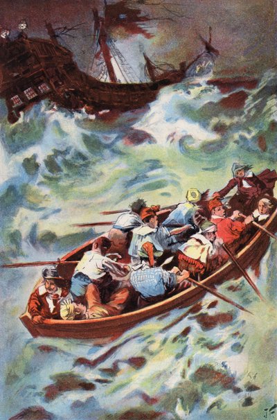 Robinson Crusoe: Wir verlassen das Wrack von Joseph (after) Finnemore