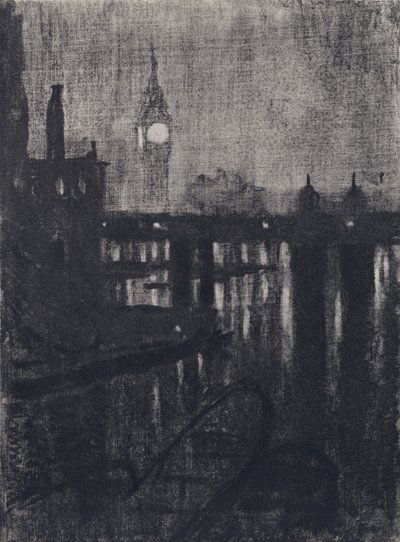 Uhrturm, Nacht von Joseph (after) Pennell