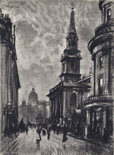 Duncannon Straße, von Charing Cross von Joseph (after) Pennell