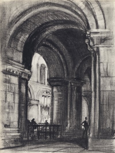 Gründergrab, St Bartholomew the Great von Joseph (after) Pennell