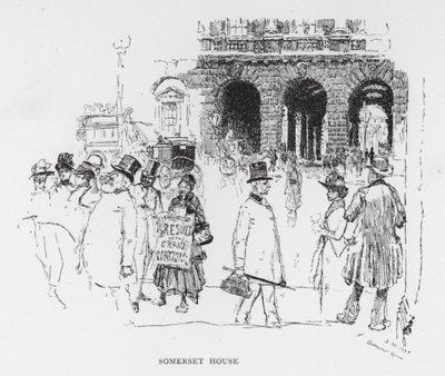 Somerset House von Joseph (after) Pennell