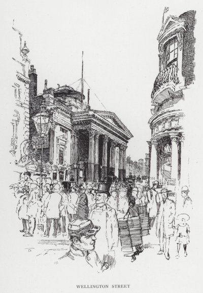 Wellington Street von Joseph (after) Pennell
