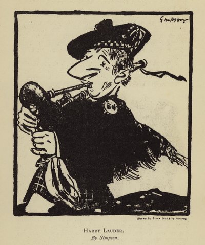 Harry Lauder, schottischer Sänger und Komiker von Joseph (after) Simpson