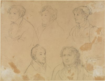 Fünf Bildnisse von Joseph Anton Koch