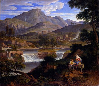Landschaft mit biblischer Staffage von Joseph Anton Koch