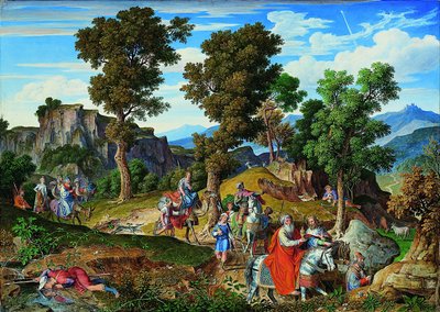 Serpentara-Landschaft mit dem Zug der Heiligen Drei Könige von Joseph Anton Koch