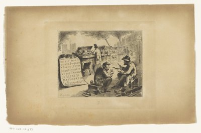 Buchhändler beim Mittagessen von Joseph Apoux