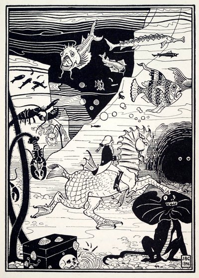 Es gab eine große Vielfalt an hohen, edlen Bäumen, beladen mit Meeresfrüchten wie Hummern..., 1895 von Joseph Benwell Clark