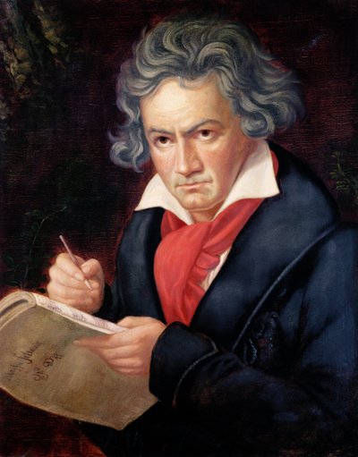 Ludwig van Beethoven (1770-1827) komponiert seine 