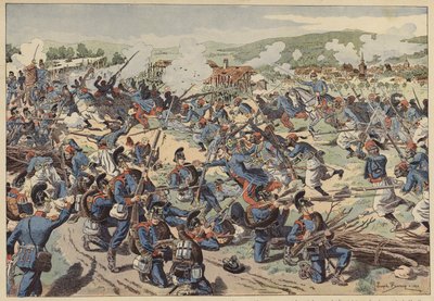 Schlacht von Weißenburg, Deutsch-Französischer Krieg, 4. August 1870 von Joseph Charles (after) Beuzon
