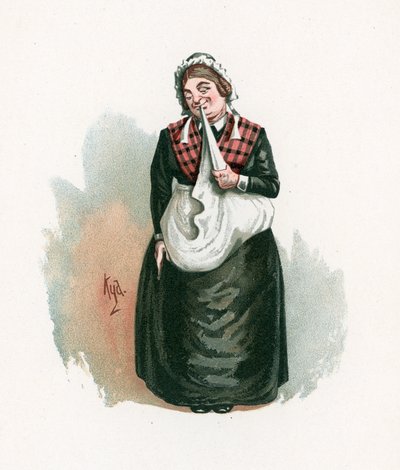 Mrs. Bardell, Illustration aus 