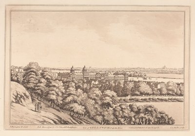 Ansicht von Greenwich und den Fluss hinauf von Joseph Constantine Stadler