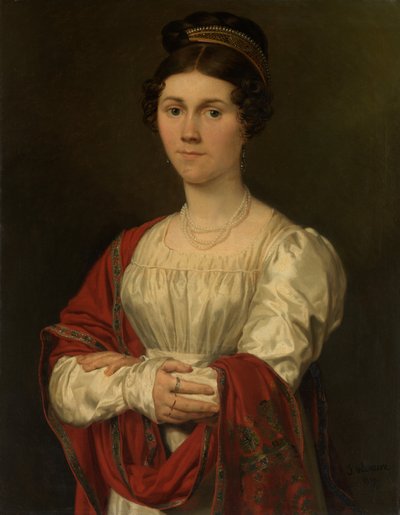 Porträt von Maria Jozefa Pavot von Joseph Denis Odevaere
