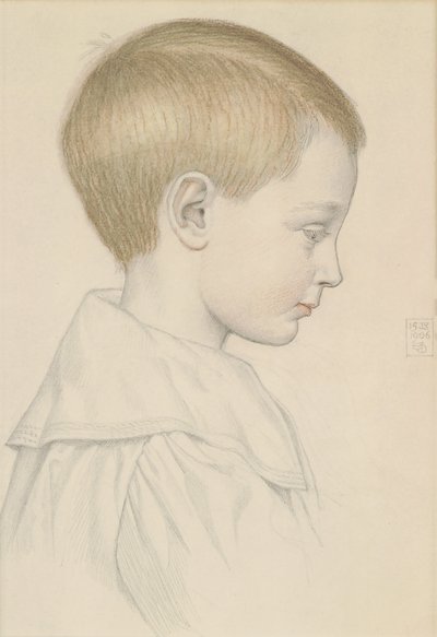 Skizze eines Jungenkopfes, 1906 von Joseph Edward Southall