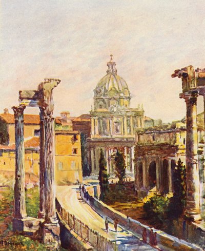 Rom: Das Forum vom Kapitol aus gesehen von Joseph Felix Bouchor