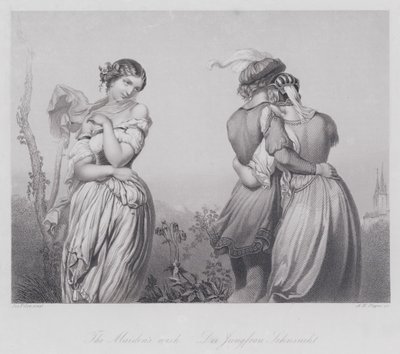 Der Wunsch der Jungfrau (Stich) von Joseph Felon