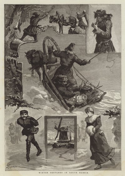 Winter-Skizzen in Südrussland von Joseph Finnemore