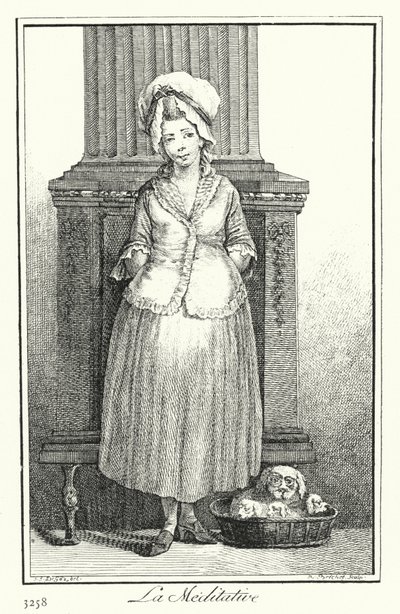 Der Nachdenkliche (Stich) von Joseph Franz von (after) Goez