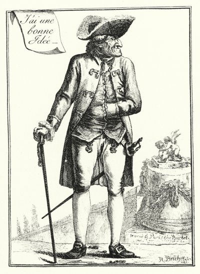 Ich habe eine gute Idee (Stich) von Joseph Franz von (after) Goez
