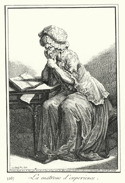 Die erfahrene Matrone (Stich) von Joseph Franz von (after) Goez