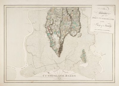 Die Umgebung von Fort Cumberland in der Bay of Fundy von Joseph Frederick Wallet DesBarres