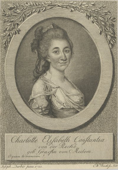 Porträt von Elisa von der Recke von Joseph Friedrich August Darbes
