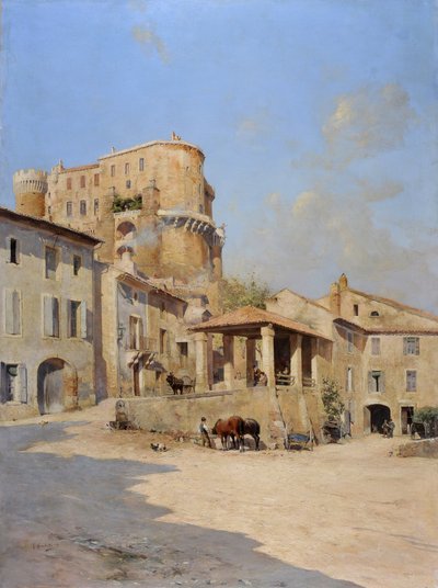 Das Schloss der Isnard in Suze-la-Rousse von Joseph Garibaldi