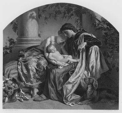 Der Erstgeborene, aus dem Bild in der Königlichen Sammlung von Joseph Henri François van Lerius
