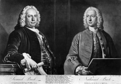 Die Buck-Brüder, graviert von Richard Houston, 1774 von Joseph Highmore