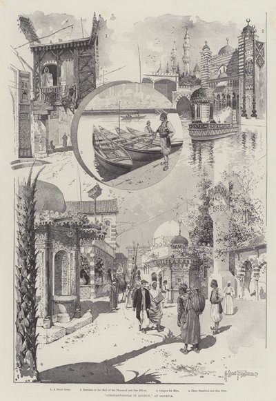 Konstantinopel in London, bei Olympia von Joseph Holland Tringham