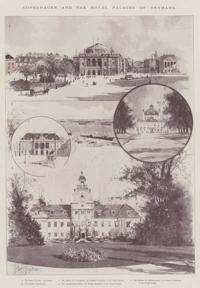 Kopenhagen und die Königlichen Paläste von Dänemark von Joseph Holland Tringham
