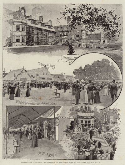 Landmesse und Markt in Streatham für das British Home for Incurables, 3. bis 5. Juli von Joseph Holland Tringham