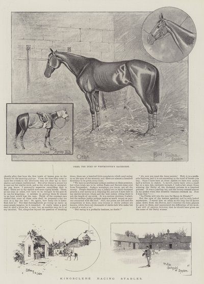 Kingsclere Rennställe von Joseph Holland Tringham