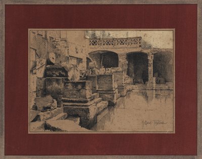 Römisches Bad in Bath von Joseph Holland Tringham