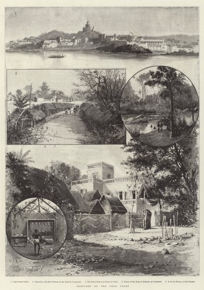 Skizzen an der Goldküste von Joseph Holland Tringham