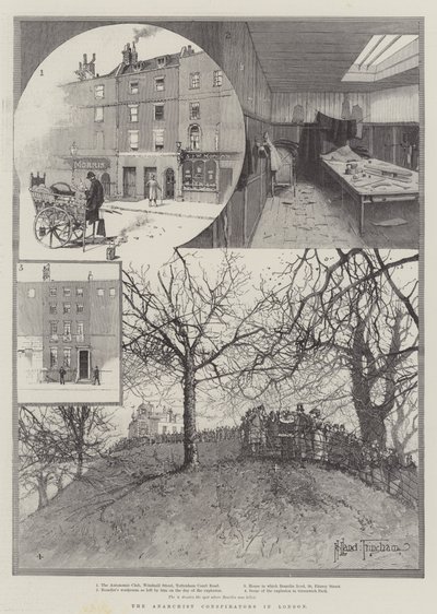 Die Anarchistenverschwörer in London von Joseph Holland Tringham