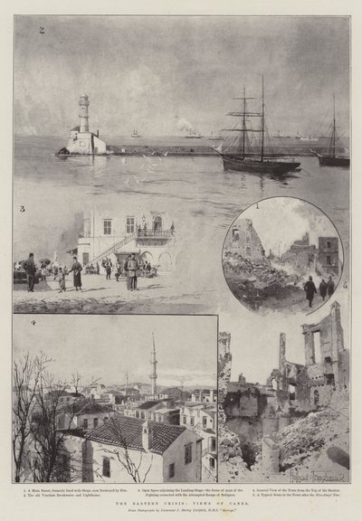 Die östliche Krise, Ansichten von Canea von Joseph Holland Tringham