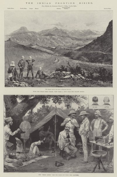 Der Aufstand an der indischen Grenze von Joseph Holland Tringham