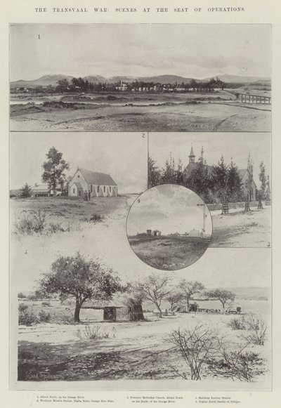 Der Transvaal-Krieg, Szenen am Einsatzort von Joseph Holland Tringham