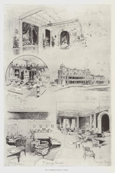 Die Vizekönigliche Lodge in Simla von Joseph Holland Tringham